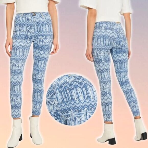 NWT DESIGUAL High Waisted Skinny Jean Sz 2 - Picture 1 of 10